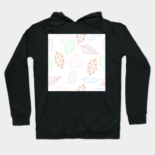 Leaves Pattern - Bold Outlines Hoodie